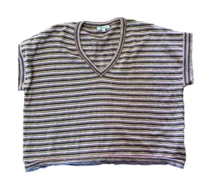 Madewell Striped Paulson Sweater Womens Medium‎ Boxy thumbnail 1