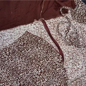 Urban Outfitters Brown and White Mini Dress thumbnail 6