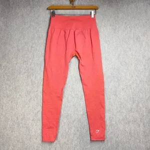 Gymshark Vital Seamless High Waisted Leggings Coral Orange Marl‎ Womens Medium thumbnail 3