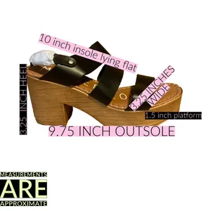 Musse And Cloud Black Leather "Frisa" Platform Sandals (10) thumbnail 11