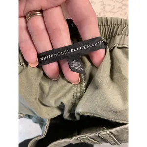 White House Black Market Womens The Jogger Cargo Pants Olive Green Size 2 thumbnail 5
