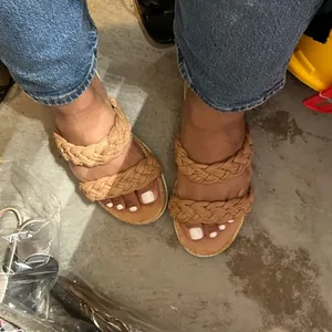 MARC FISHER Jaime Braided Flat Espadrille Slip On Sandals Size 8 thumbnail 7