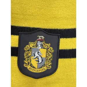 Harry Potter Wizarding World Hufflepuff Knit Scarf Black Yellow Unisex thumbnail 6