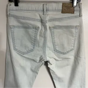 Women's Abercrombie & Fitch‎ Super Skinny Size 28 X 30 White Denim Jeans thumbnail 12