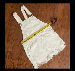 Free People Off white/ cream Crossback Skirtall - size medium (W2) thumbnail 8