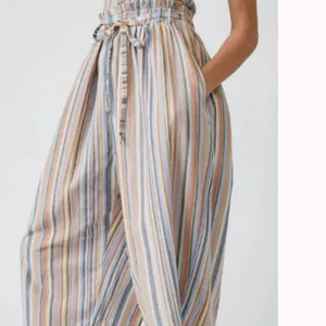 Free people roaming shores strapless cotton romper size small one piece thumbnail 2