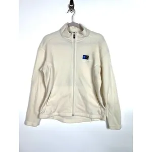 Patagonia Synchilla Womens‎ Fleece Jacket Cream National Geographic Logo Size L thumbnail 6