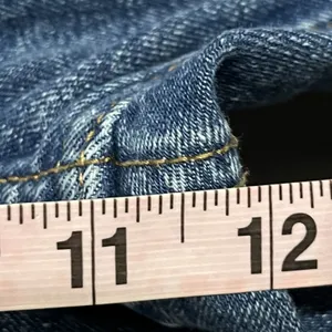 Abercrombie & Fitch Jeans Women 00 24 Blue A&F‎ Mom Jean High Waist Belted Fray thumbnail 5