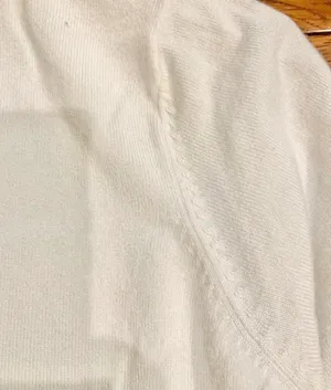 M&S Marks & Spencer White Knitted Crew Neck Short Sleeve Top – US 10 / UK 12 thumbnail 11