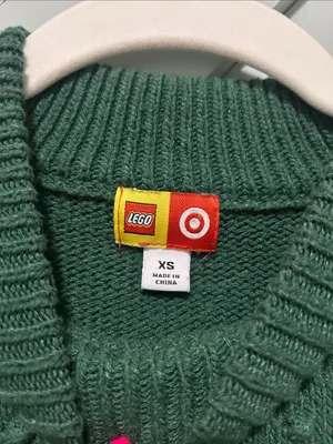 Lego Target collab Green Sweater Size XS thumbnail 5