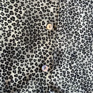 VINTAGE Y2K Leopard Print Silky Blouse Impressions XL thumbnail 2