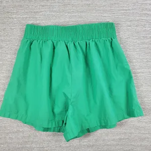 White Fox Short 2 Piece Set Womens S/M Green Button Up Oversized Top Pull On thumbnail 7