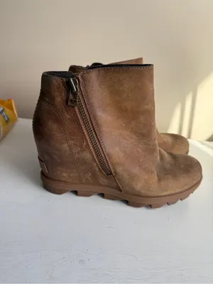 Sorel Women's Joan Rhapsody Zip Women's Wedge Boots Sz 8 thumbnail 12