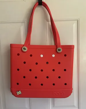 BOGG BAG Coral Me Mine Medium Tote/small insert pouch 15” x 12.5” x 5”. thumbnail 2