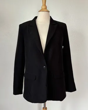 Vince Camuto Classic Solid Black Blazer thumbnail 1