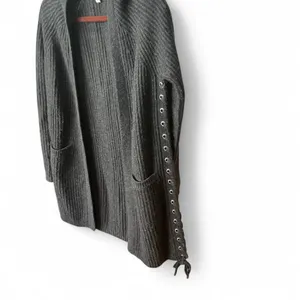 Autumn Cashmere‎ Grey Lace up Tie Cardigan size Small thumbnail 2