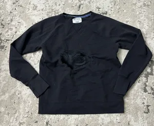 Champion Black Kansas City Chiefs Embroidered Crewneck Size Large thumbnail 1