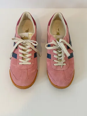 Gola Elan Women's Pink Suede Sneakers in Coral Pink, Moonlight & Raspberry 8.5 thumbnail 4