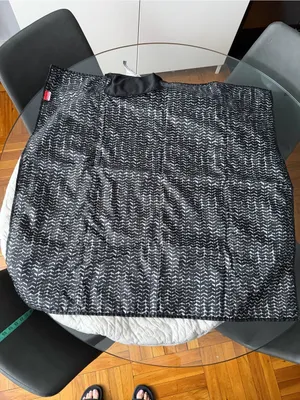 Navy blue Ralph Lauren cable knit sweater with horizontal ribbed texture, size M thumbnail 6