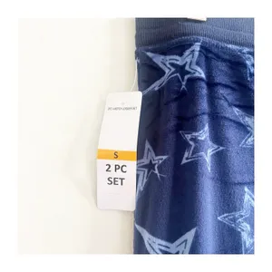 Felina Women's Luxe Velour 2-Piece Jogger Pajama Set variety Blue Stars NWT Sm thumbnail 12