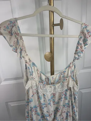 Intimately Free People Take It Away Floral Lace Thong Bodysuit Ivory L thumbnail 9
