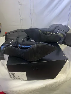Women's Black Studded Pointed thumbnail 5