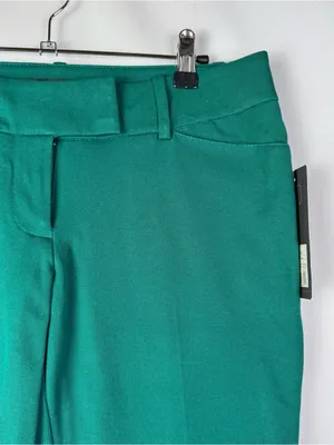Mossimo Emerald Green Stretch Slim Fit Dress Pants 6 thumbnail 3