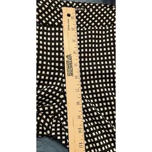Express Womens‎ 6 Columnist Ankle Pants Black White Grid Stretch Dress Slacks thumbnail 4