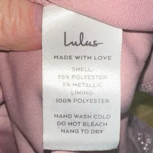 NWT Lulu's Ailey Skater Dress Pink‎ Metallic Mini thumbnail 4