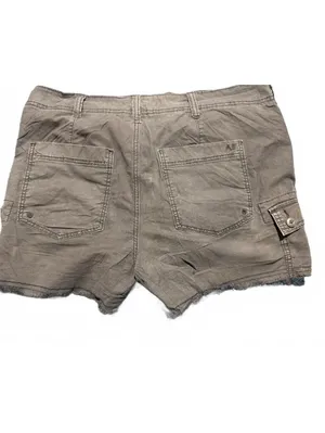 American Eagle Gray Stretch Cargo Shorts Size 8 thumbnail 7