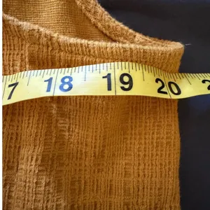 Madewell Texture & Thread Side-Tie Wrap Top Mustard Yellow‎ XL Sleeveless V-Neck thumbnail 5