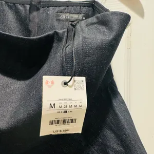 Zara Midnight Blue Denim Strapless Top thumbnail 3