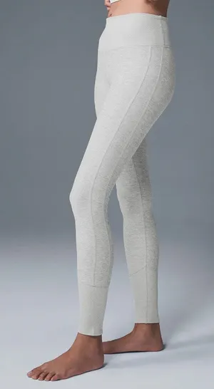 ALO Yoga High Waist Alosoft Lounge Legging Extra Small NEW Arctic Heather Grey thumbnail 1