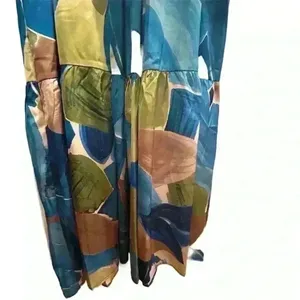 Nicole Miller Women's Sleeveless Halter Maxi Dress M‎ Multicolor Formal thumbnail 3