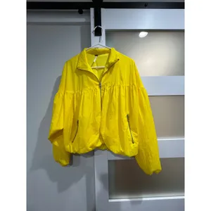 Free‎ People Movement Yellow Babydoll Windbreaker Zip Up Jacket XS Neon thumbnail 5
