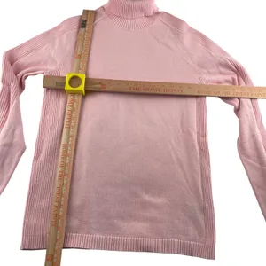 Polo Jeans Company Ralph Lauren Pink‎ Cotton Long Sleeve Turtleneck Sweater XL thumbnail 4