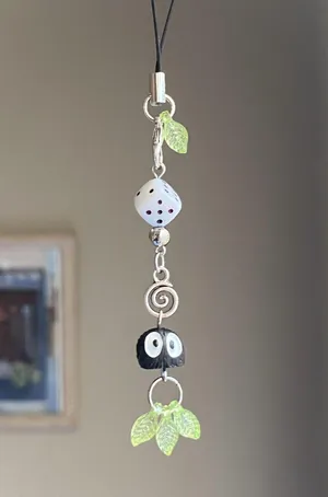 Handmade Kawaii y2k dangle phone charm/strap/bag accessory/keychain/car display⭐️🌀🍬💕 thumbnail 1