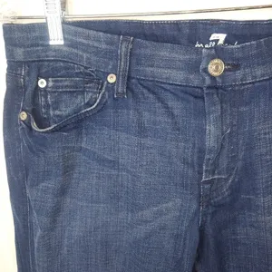 7 For All Mankind 10 30 A Pocket Dark Wash Jeans thumbnail 7