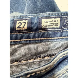 Miss Me Cuffed Capri Signature Embellished Jeans Womens 27 Blue JP5755P4 Western thumbnail 4