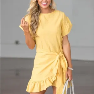 ✨HP✨Shine After Sundown Dress Mustard✨ thumbnail 5