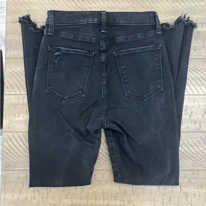Abercrombie & Fitch Black Distressed Skinny Jeans thumbnail 6