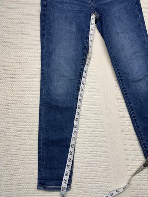 American Eagle Outfitters Womens High-Rise Next Level Stretch Blue Jeggings thumbnail 3