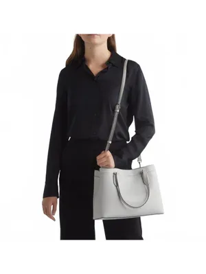 Kate Spade Sienna Medium Satchel Crossbody Bag PLATINUM GREY thumbnail 7