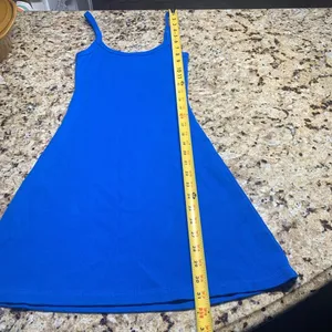 Los Angeles Apparel heavy ribs spaghetti strap dress cotton Bohemian thumbnail 3