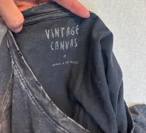 Vintage Canvas Women's Be Kind Mineral Washed Graphic Tee Grey M thumbnail 3