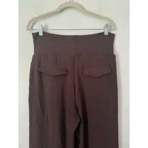 NWT OGL MaxWarm Tummy Warmer Pin Tuck Pull On Pants Size Medium Espresso Brown thumbnail 5