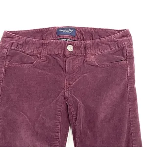 American Eagle Outfitters Super Stretch Corduroy Burgundy Purple Jeggings thumbnail 2