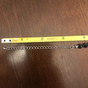 Beaded black necklace thumbnail 5