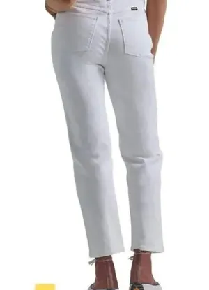 NWT Wrangler Womens High Rise Rodeo Straight Leg Crop Jeans- 14/32 thumbnail 4