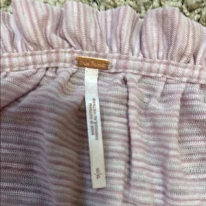 Free People Lavender Off-Shoulder Top‎ size small NWT boho cottagecore purple thumbnail 2